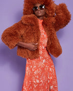 S-M / Chocolate / Faux Fur