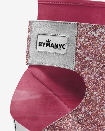 Limited Edition Vegan Stiletto Boots BYMANYC ® New York Futurista Black-1