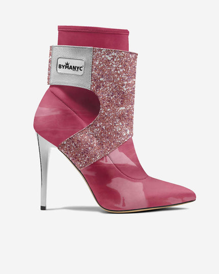 Limited Edition Vegan Stiletto Boots BYMANYC ® New York Futurista Black-0
