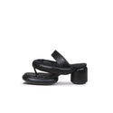 Abstract Padded Strap Block Heels-0