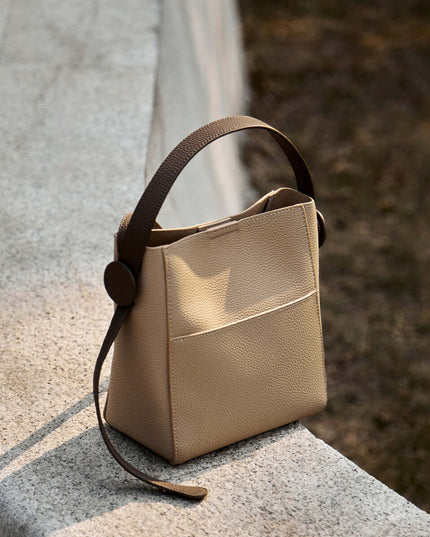 Alexa Daily Leather Bucket Bag-3