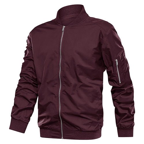 Autumn Men's Lightweight Bomber Jacket Coat Mens Spring Casual  Jackets Students Baseball Style Coats Outerwear Boys-9