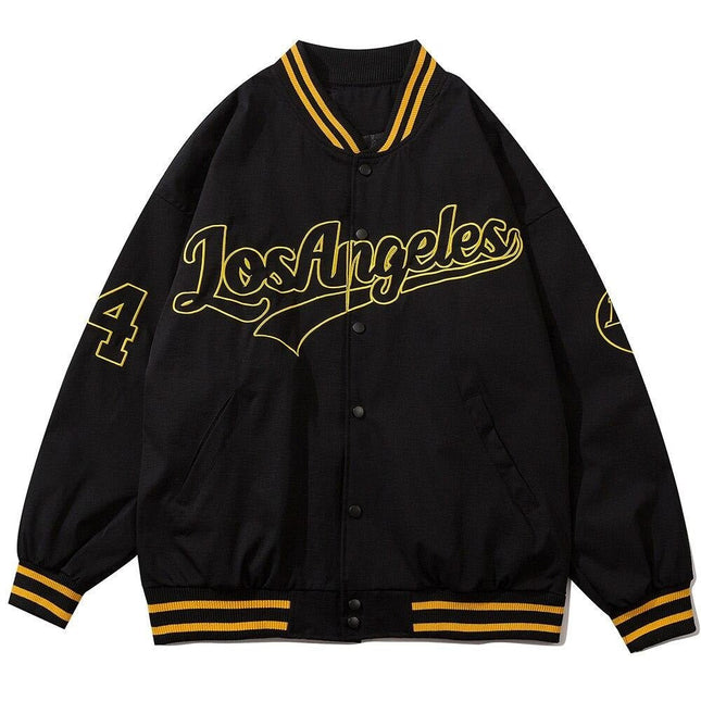 Baseball Jacket Men Letter Embroidery Single Breasted Oversize Fashion College Style Bomber Coats Men Streetwear Spring-0