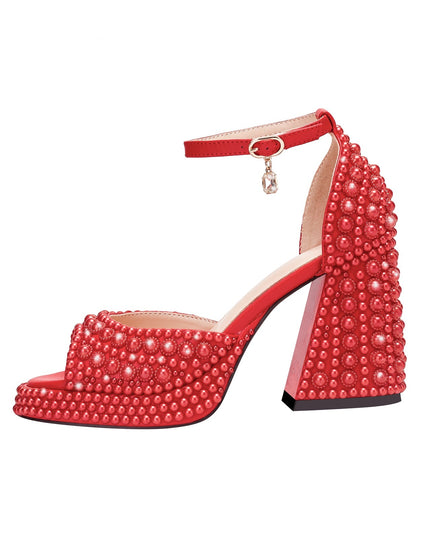 Candy Peep Toe Ankle Strap Platform Sandals-3