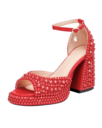 Candy Peep Toe Ankle Strap Platform Sandals-4