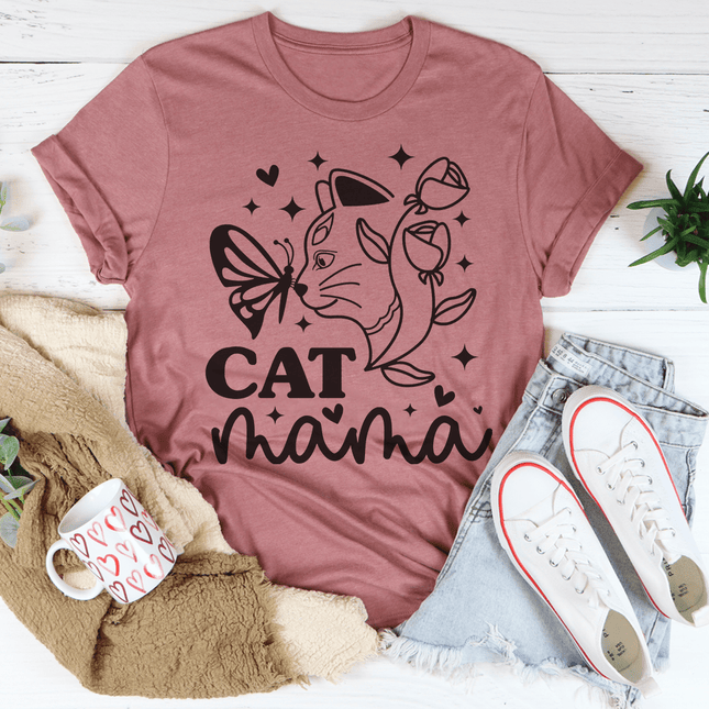 Cat Mama T-Shirt-0