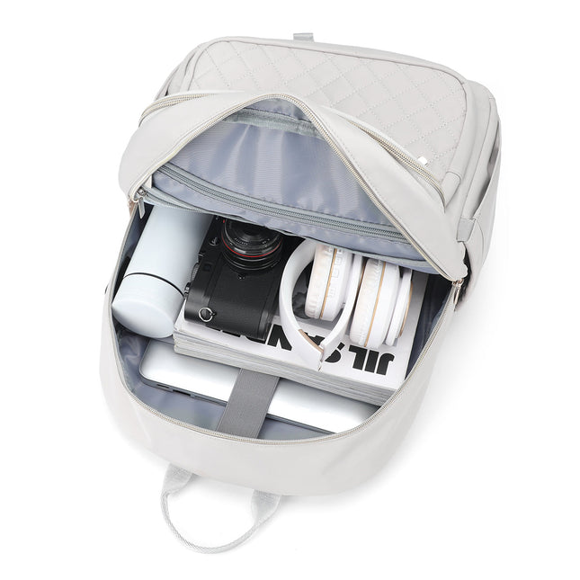 Chic Quilted Flight Approved Backpack-3