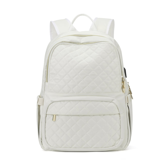 Chic Quilted Flight Approved Backpack-12