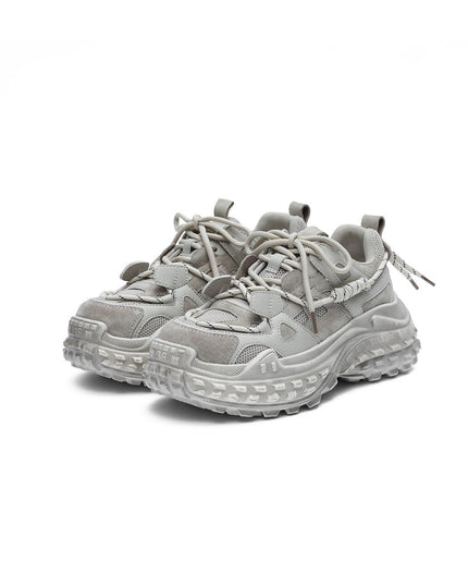 Chunky Sole Grey Performance Sneakers-1