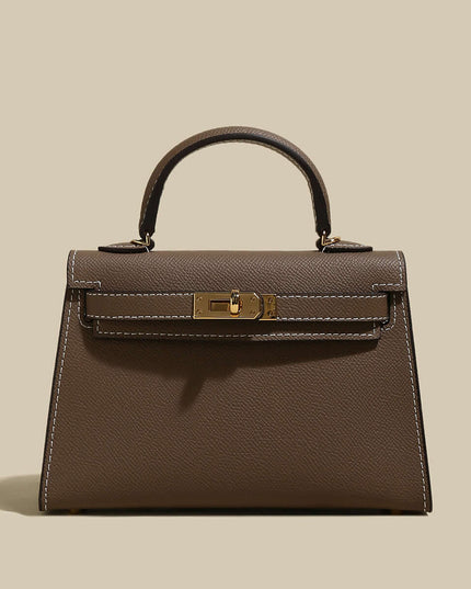 Classic Top-Handle Leather Bag-5