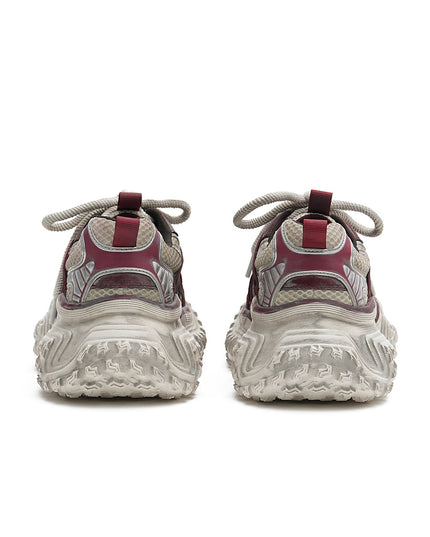 Distressed Platform Casual Sneakers-2