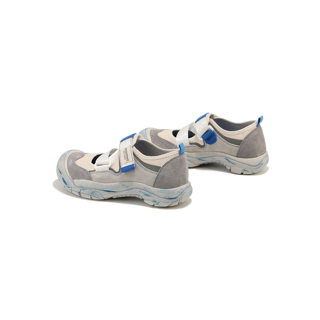 Distressed Velcro Strap Sneakers-3