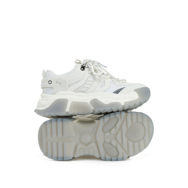 Lightweight Platform White Running Shoes-3