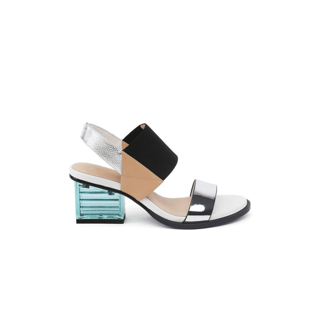 Pop Colored Crystal Heel Sandals-2
