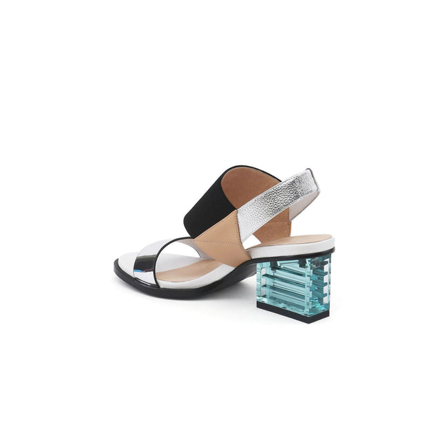 Pop Colored Crystal Heel Sandals-3