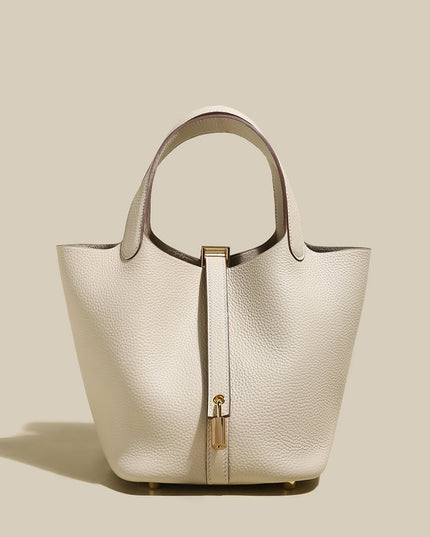 Premium Bucket Tote Bag With Lock-2