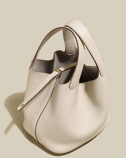 Premium Bucket Tote Bag With Lock-4