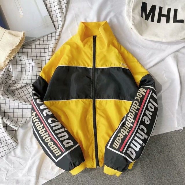 Jacket Men Windbreaker Autumn Hip Hop Couple Thin Jacket Windbreaker Patchwork Multi Pockets Casual Track Coat Streetwear-8