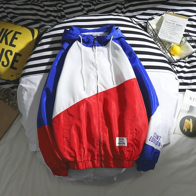 Jacket Men Windbreaker Autumn Hip Hop Couple Thin Jacket Windbreaker Patchwork Multi Pockets Casual Track Coat Streetwear-11