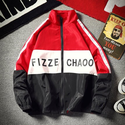 Jacket Men Windbreaker Autumn Hip Hop Couple Thin Jacket Windbreaker Patchwork Multi Pockets Casual Track Coat Streetwear-6
