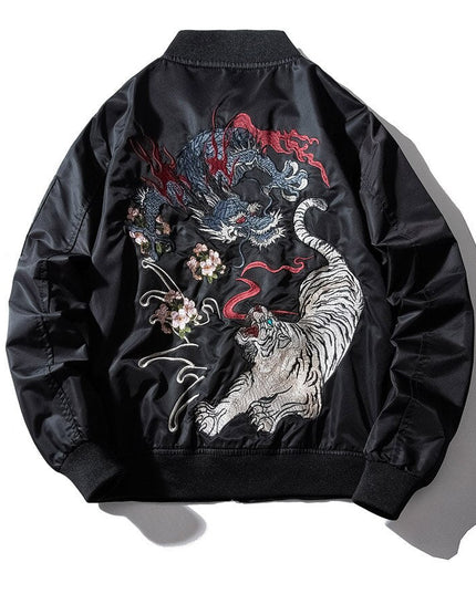 Jackets Men Embroidery Thick Tracksuit Chinese Style Baseball Jackets Fashion Casual Male Zipper Windbreaker Streetwear-1