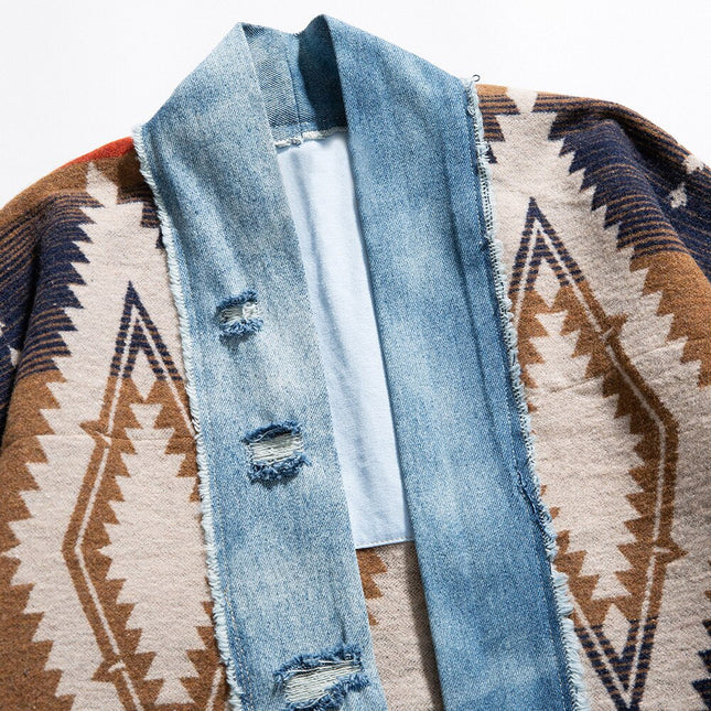 Jacket Men Vintage Folk-custom Totems Robe Japanese Style Casual Loose Fashion Coat Harajuku High Street Outwear Autumn-3