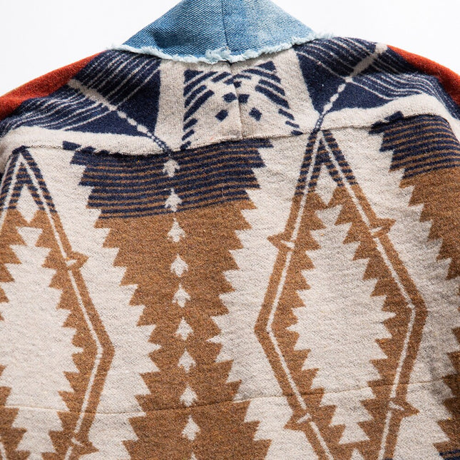 Jacket Men Vintage Folk-custom Totems Robe Japanese Style Casual Loose Fashion Coat Harajuku High Street Outwear Autumn-2