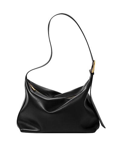 Sleek Retro Leather Tote Bag-0