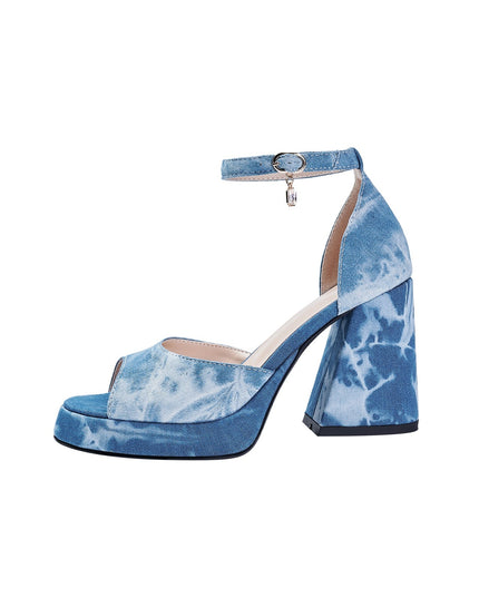 Summer Denim Open Toe Ankle Strap Sandals-3