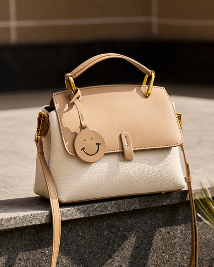 Supple Work Leather Satchel Bag-4