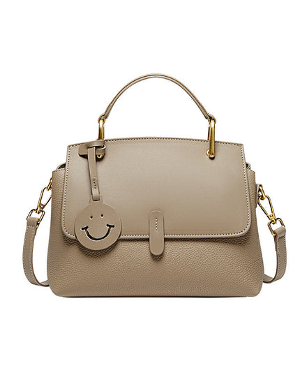 Supple Work Leather Satchel Bag-5