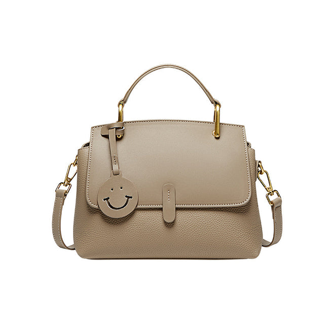 Supple Work Leather Satchel Bag-5