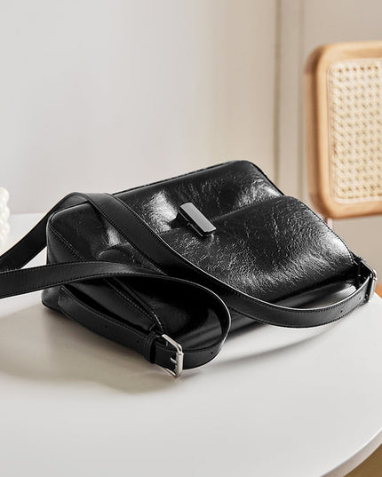 Versatile and Stylish Calf Leather Crossbody Bag-2