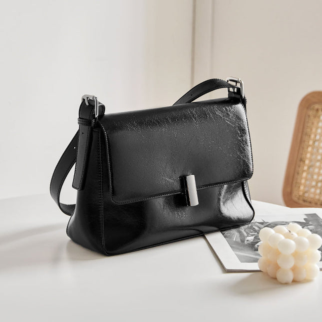 Versatile and Stylish Calf Leather Crossbody Bag-3