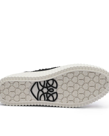 Versatile Round Toe Thick Soled Casual Sneakers-2