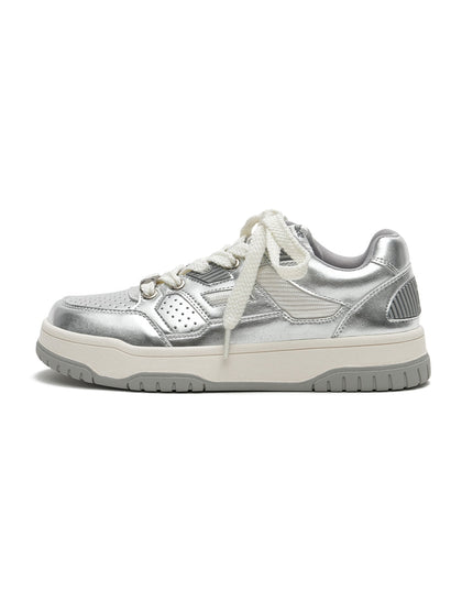 Versatile Silver Tennis Sneakers-0