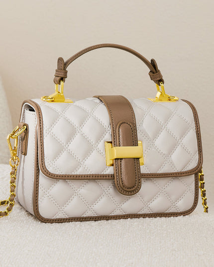 White Grandeur Satchel Bag-1