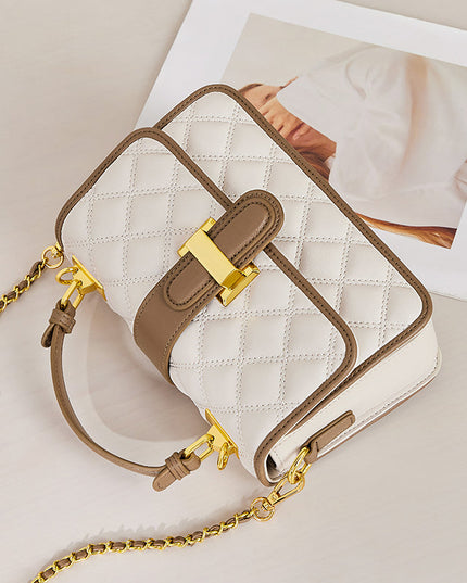 White Grandeur Satchel Bag-2