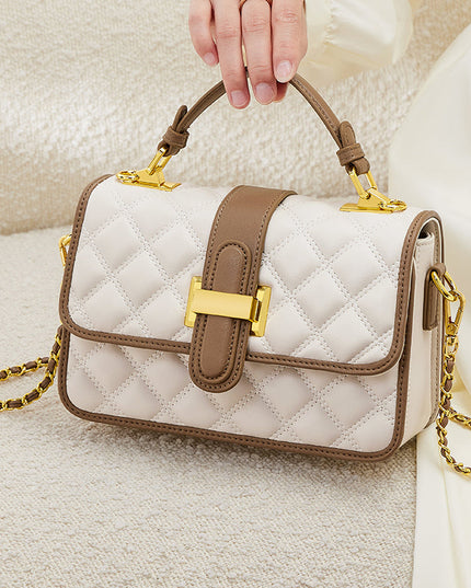White Grandeur Satchel Bag-3