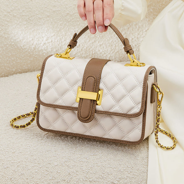 White Grandeur Satchel Bag-3